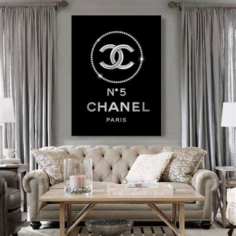 chanel canvas wall decor.